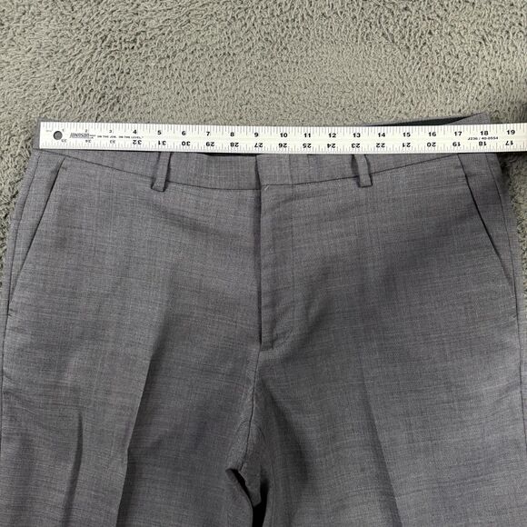 J Crew Pants Mens 36x32 Gray Ludlow Slim Fit Four Seasons Wool Stretch Slacks - Picture 12 of 16